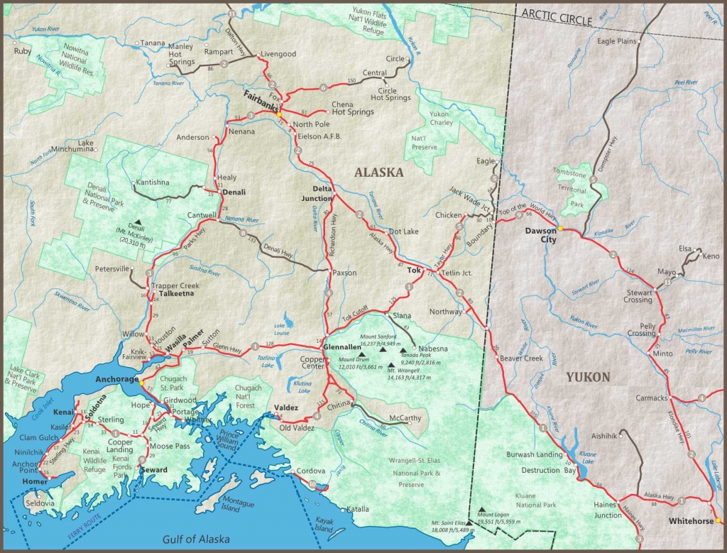 Alaska Maps Of Cities Towns And Highways Alaska Maps Of Cities Towns And Highways