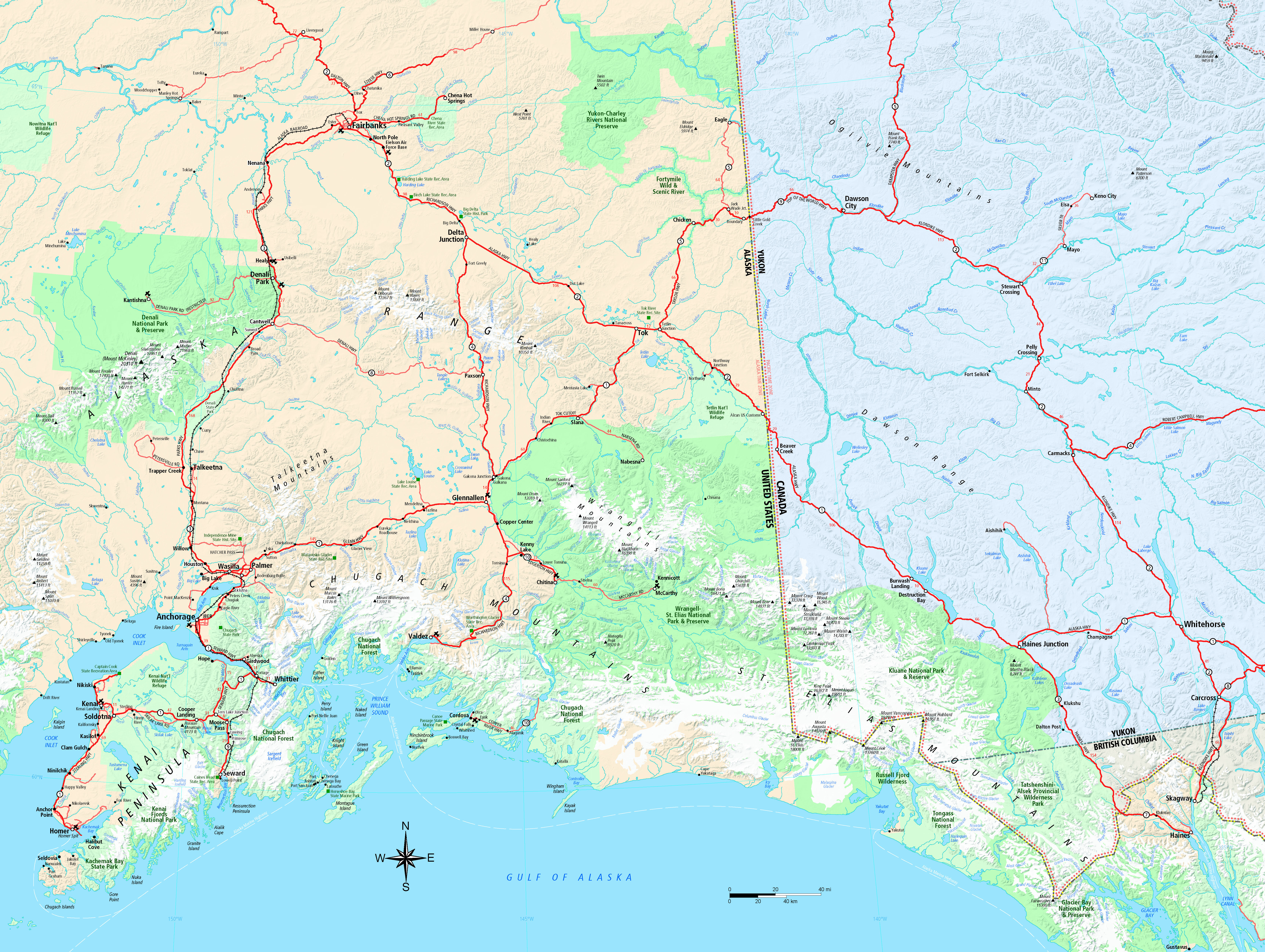 Map Of Alaska The Best Alaska Maps For Cities And Highways