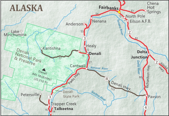 Denali Highway Map