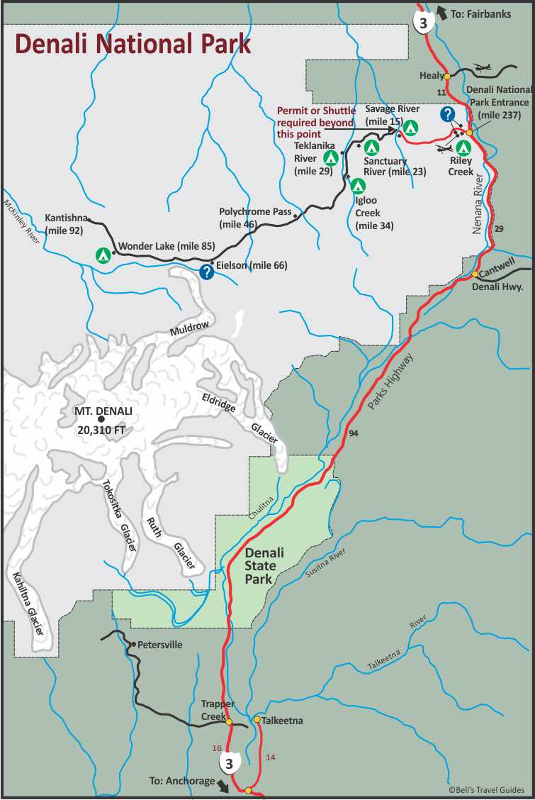 Denali, National Park, Height, Elevation, & Map