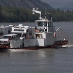 George black ferry in Dawson city Yukon