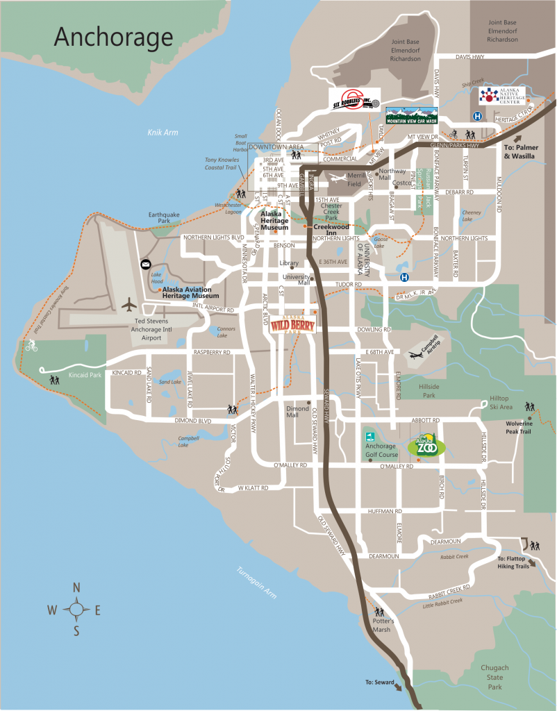 Alaska Maps of cities, towns and highways