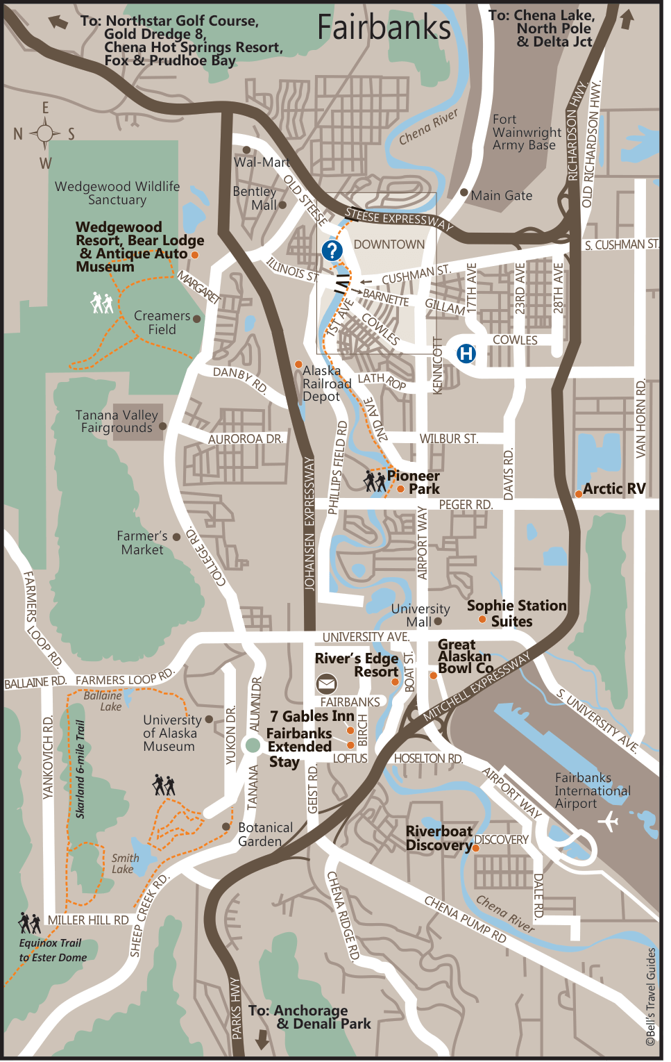 Alaska Maps of cities, towns and highways