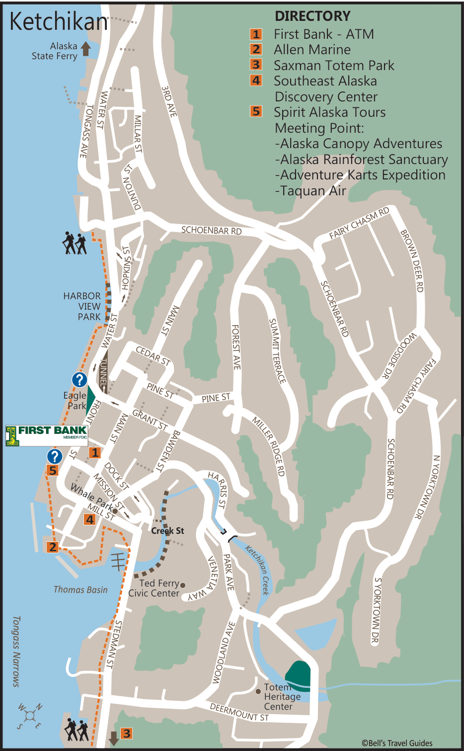 Detailed Map Of Ketchikan Alaska