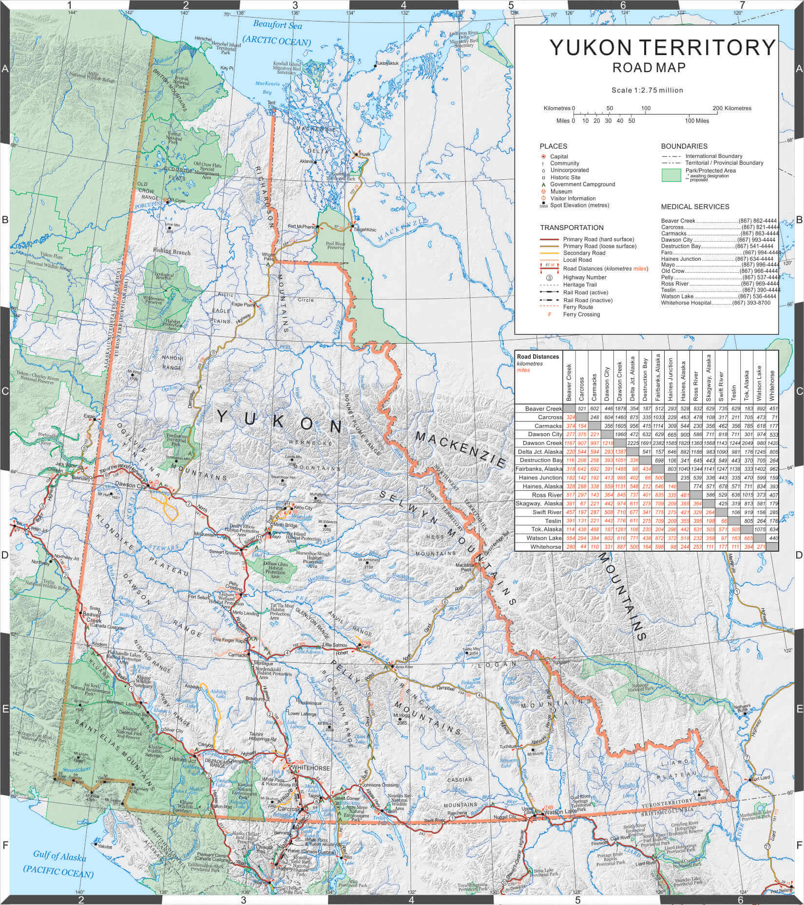 Alaska Maps of cities, towns and highways