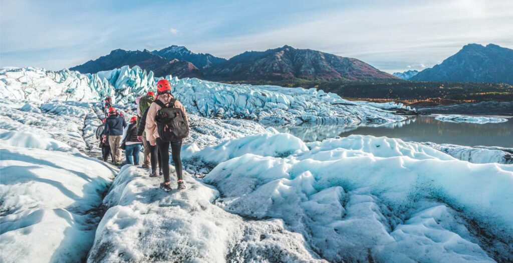 Matanuska Glacier Alaska on the Glenn Highway