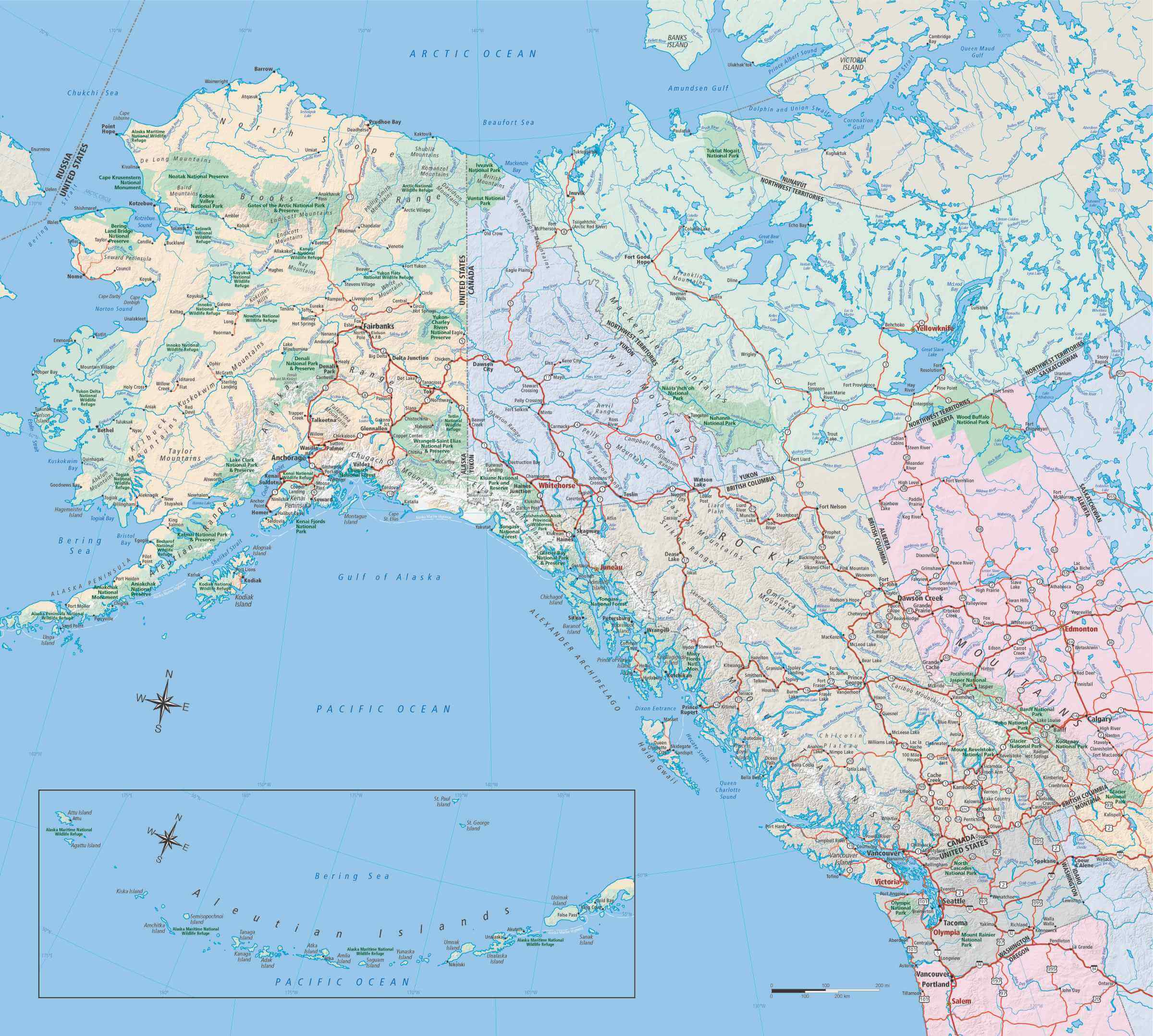 Alaska Maps Of Cities Towns And Highways Alaska Map Highway Map | My ...