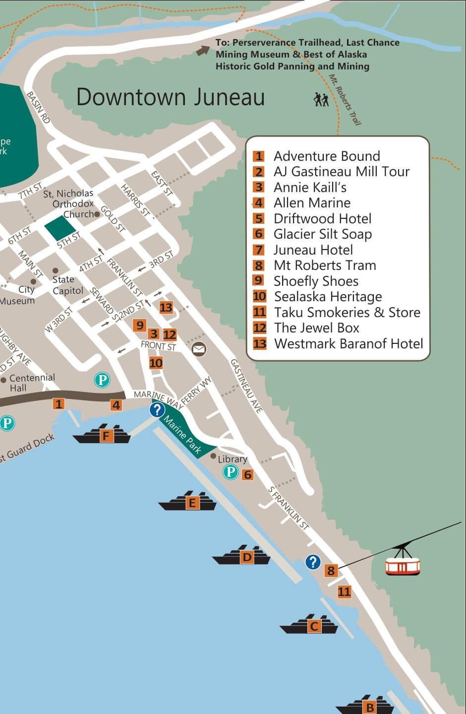 Printable Map Of Juneau Alaska