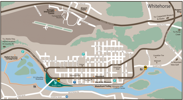 Map of Whitehorse Yukon
