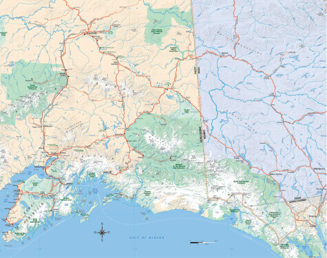 Alaska Driving Map