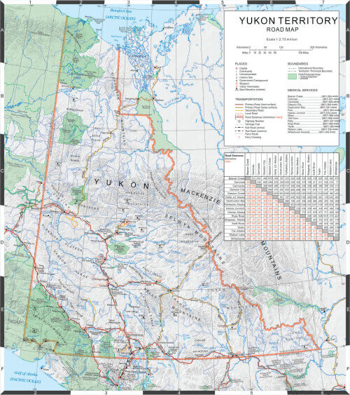Map of the Yukon