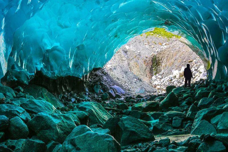 Mendenhall glacier ice cave