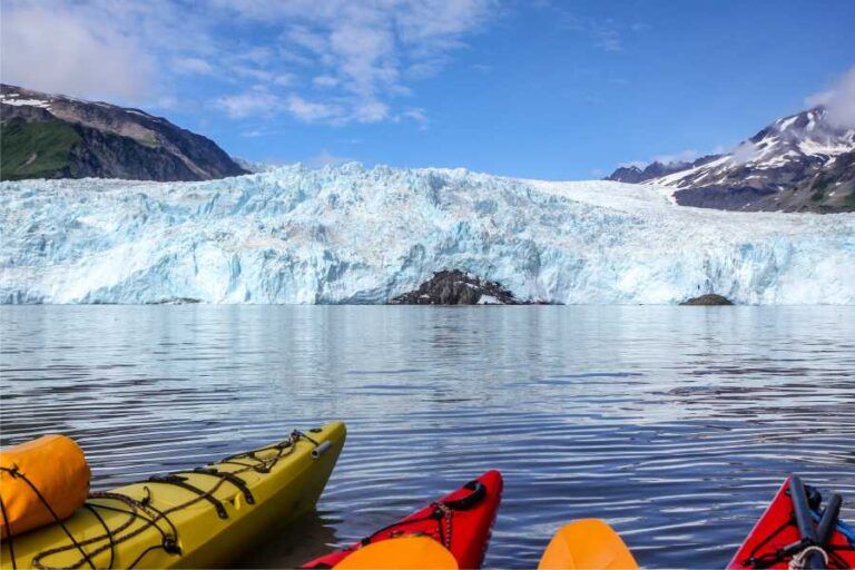 Aialik Glacier in Alaska in June